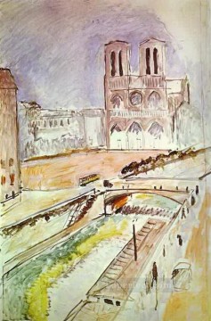 Henri Matisse Painting - Fauvismo abstracto de Notre Dame Henri Matisse